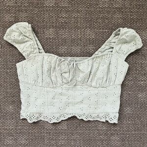 Cottagecore milkmaid Crop top